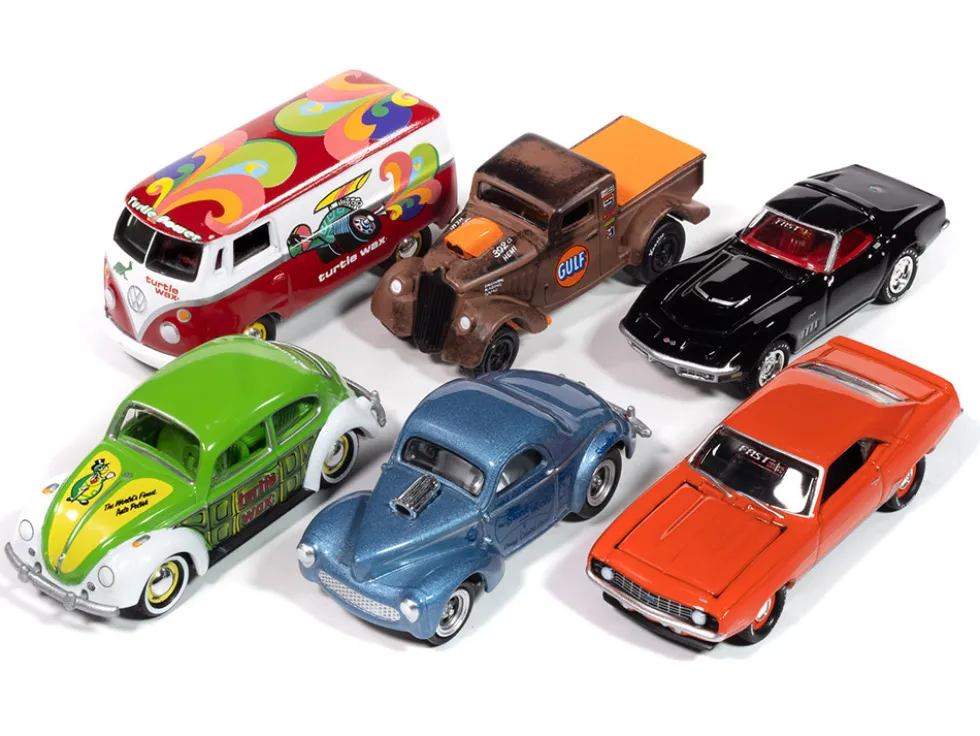 Johnny Lightning "2-Packs" 2024 Release 1 Set A of 6 pieces 1/64 Diecast Model Cars by Johnny Lightning