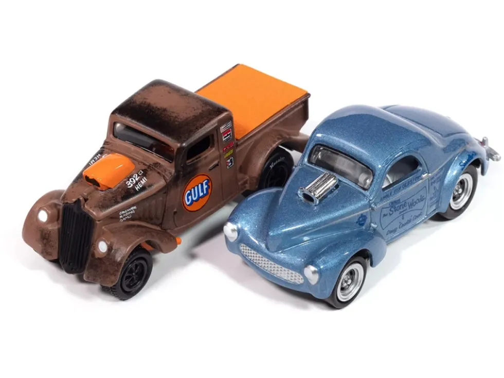 Johnny Lightning "2-Packs" 2024 Release 1 Set A of 6 pieces 1/64 Diecast Model Cars by Johnny Lightning