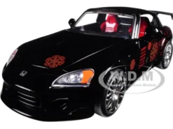 Johnny's 2001 Honda S2000 Black Fast & Furious Movie 1/24 Diecast Model Car Jada 99541