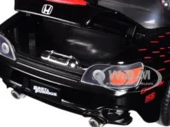 Johnny's 2001 Honda S2000 Black Fast & Furious Movie 1/24 Diecast Model Car Jada 99541