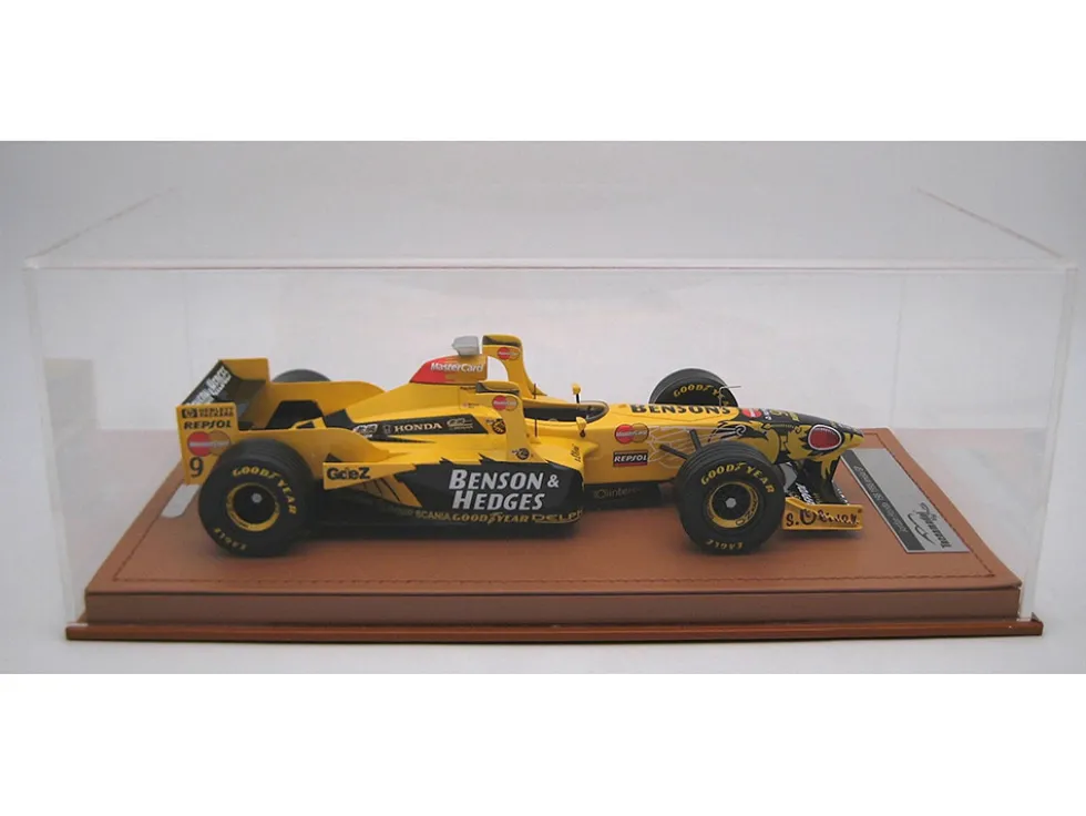 Jordan 198 #9 Damon Hill "Benson & Hedges Jordan-Honda" Formula One F1 "San Marino-Imola GP" (1998) with Display Case "Mythos Series" Limited Edition to 50 pieces Worldwide 1/18 Model Car by Tecnomodel
