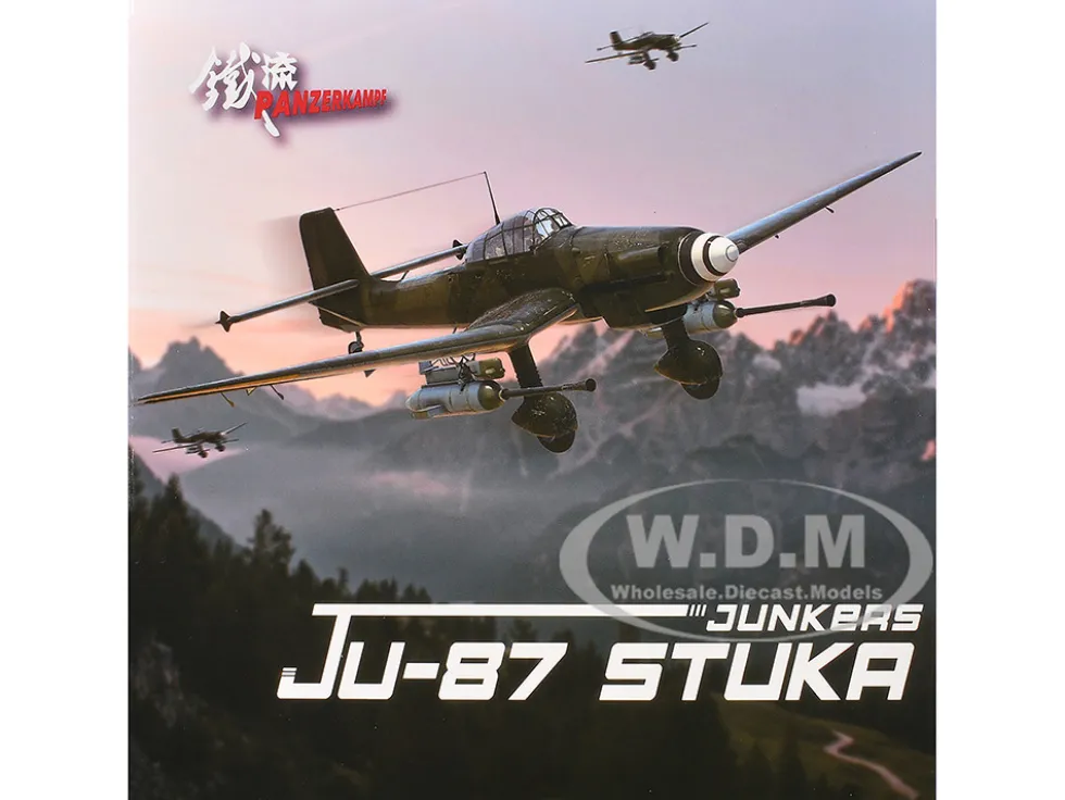 Junkers Ju 87G1 Stuka Bomber Aircraft "10.(Pz)/SG 2 Immelmann, GS+MH, Dubno, Ukraine" (1944) German Luftwaffe "Wing" Series 1/72 Diecast Model by Panzerkampf