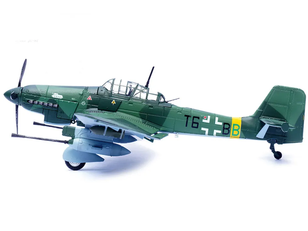 Junkers Ju 87G2 Stuka Bomber Aircraft "10.(Pz)/SG 2 Immelmann, T6+BB, Oberst Hans-Ulrich Rudel, Romania" (1944) German Luftwaffe "Wing" Series 1/72 Diecast Model by Panzerkampf