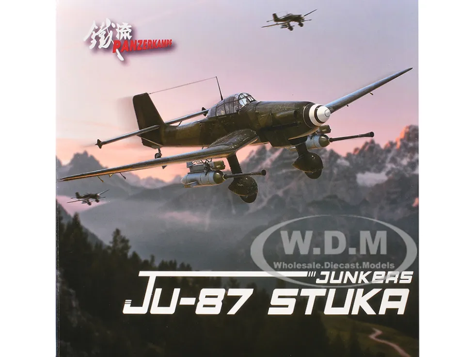 Junkers Ju 87G2 Stuka Bomber Aircraft "10.(Pz)/SG 2 Immelmann, Oberst Hans-Ulrich Rudel, Slovakia" (1944) German Luftwaffe "Wing" Series 1/72 Diecast Model by Panzerkampf