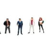 Kakkoii 6 piece Diecast Figures Set 1/64 Scale Models by American Diorama