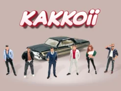 Kakkoii 6 piece Diecast Figures Set 1/64 Scale Models by American Diorama