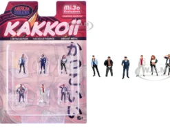 Kakkoii 6 piece Diecast Figures Set 1/64 Scale Models by American Diorama