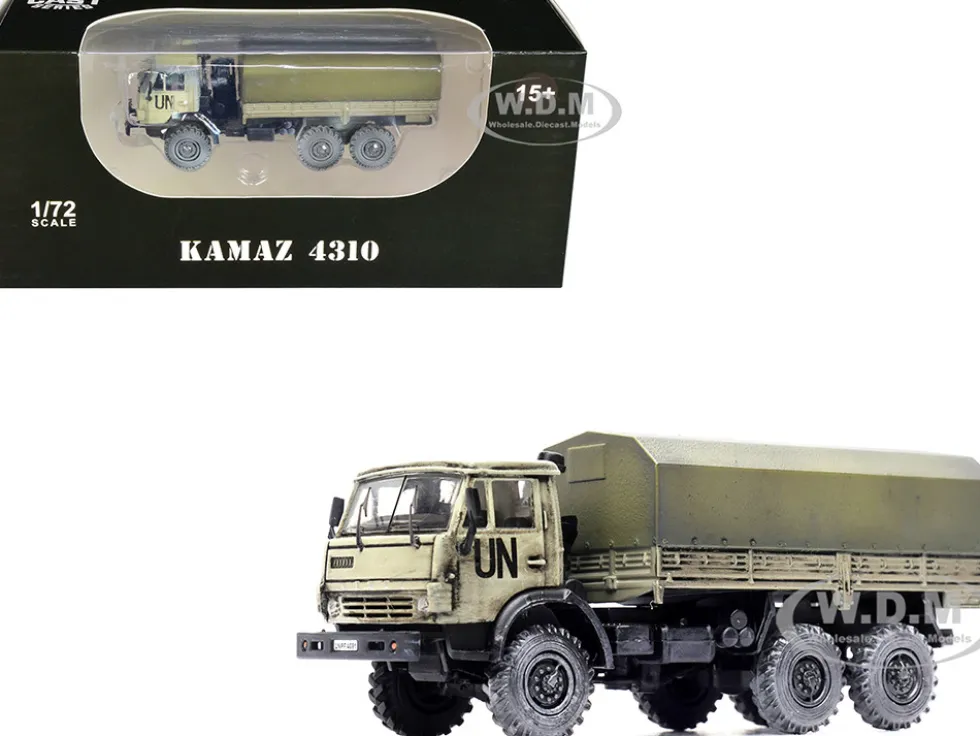 Kamaz 4310 Transport Truck Beige Weathered United Nations 1/72 Diecast Model Legion LEG-12061LB