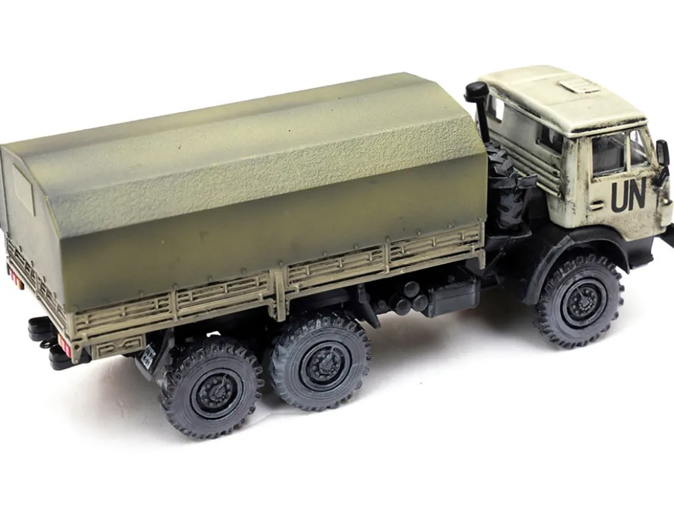 Kamaz 4310 Transport Truck Beige Weathered United Nations 1/72 Diecast Model Legion LEG-12061LB