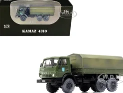 Kamaz 4310 Transport Truck Green Weathered Ukrainian Ground Forces 1/72 Diecast Model Legion LEG-12061LD
