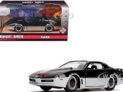 KARR Black and Silver Knight Rider 1982 TV Series Hollywood Rides Series 1/32 Diecast Model Car Jada 31116