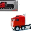K100 5 Bar Grill Twin Steer Truck Tractor Red 1/87 (HO) Plastic Model Car by Promotex