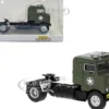 1950 Kenworth Bullnose Truck Tractor Olive Drab United States Air Force 1/87 HO Scale Model Car Brekina BRE85954
