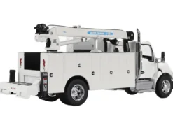 Kenworth T380 Auto-Crane Titan 85-Body HC14-Crane Work Truck with Miller EnPak White