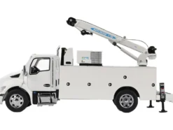 Kenworth T380 Auto-Crane Titan 85-Body HC14-Crane Work Truck with Miller EnPak White