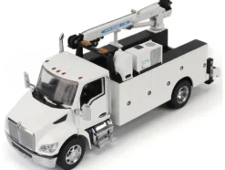 Kenworth T380 Auto-Crane Titan 85-Body HC14-Crane Work Truck with Miller EnPak White