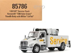 Kenworth T380 Auto-Crane Titan 85 Truck with Miller EnPak White 