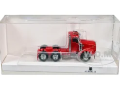 Kenworth T800 Day Cab Red 1/87 (HO) Plastic Model Car by HO Logistics