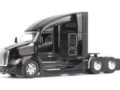 Kenworth T680 76" High Roof Sleeper Cab Truck Tractor Black "Transport Series" 1/50 Diecast Model by Diecast Masters
