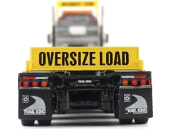 Kenworth T880 SBFA Tridem Truck with Trail King HDG Lowboy Trailer Black