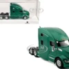 Kenworth T680 Sleeper Cab Green Metallic 1/87 (HO) Plastic Model Car by HO Logistics
