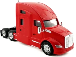 Kenworth T680 Sleeper Cab Red 1/87 (HO) Plastic Model Car by HO Logistics