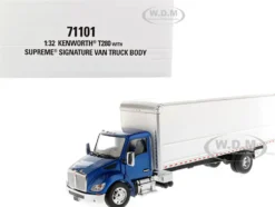 Kenworth T280 Supreme Signature Van Truck Body Blue White Transport Series 1/32 Diecast Model Diecast Masters DM71101