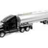 Kenworth T2000 Truck Black with Silver Tanker Trailer "Transporter" Series 1/32 Diecast Model by Welly