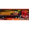 Kenworth T680 Truck Red and Flatbed Trailer with Forklift and Hay Load "Long Haul Trucker" Series 1/32 Diecast Model by New Ray