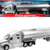 Kenworth T2000 Truck Silver Metallic with Silver Tanker Trailer "Transporter" Series 1/32 Diecast Model by Welly