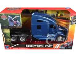 Kenworth T680 Truck Tractor Blue Metallic "Long Haul Truckers" Series 1/32 Diecast Model by New Ray