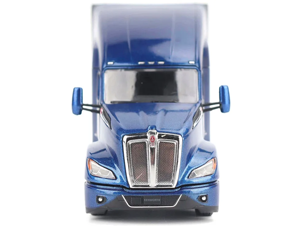 Kenworth T680 Truck Tractor Deep Cerulean Blue Metallic "Transport Series" 1/50 Diecast Model by Diecast Masters