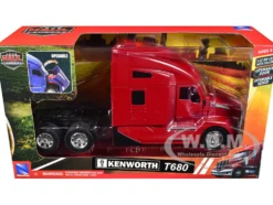 Kenworth T680 Truck Tractor Red "Long Haul Truckers" Series 1/32 Diecast Model by New Ray