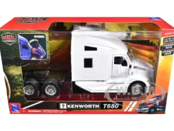 Kenworth T680 Truck Tractor White "Long Haul Truckers" Series 1/32 Diecast Model by New Ray