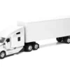 Kenworth T680 Truck White with Dry Van Trailer White "Long Haul Trucker" Series 1/32 Diecast Model by New Ray