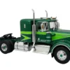1976 Kenworth W900A Tractor with Dry Goods Trailer Green Metallic with Light Green Graphics "Vintage Heavy Haul Truck Collection" 1/43 Diecast Model by Iconic Replicas