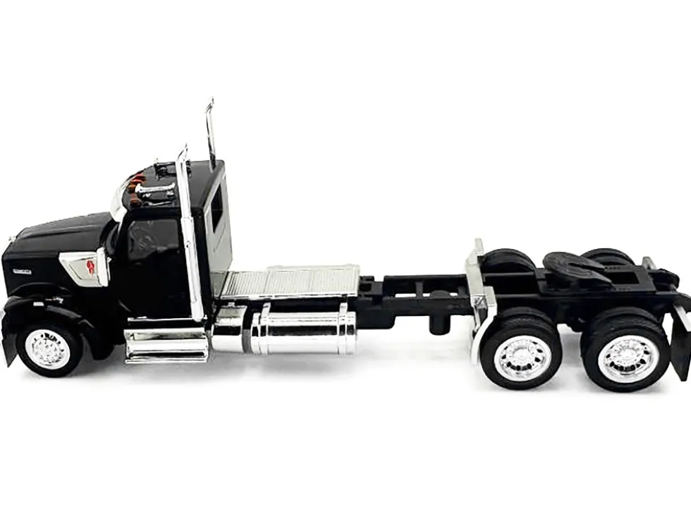 Kenworth W990 2-Axel Day Cab Black 1/87 (HO) Plastic Model Car by HO Logistics