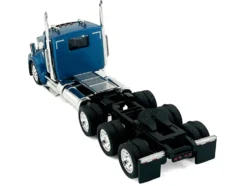 Kenworth W990 3-Axel Day Cab Blue Metallic 1/87 (HO) Plastic Model Car by HO Logistics