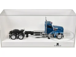 Kenworth W990 2-Axel Day Cab Blue Metallic 1/87 (HO) Plastic Model Car by HO Logistics