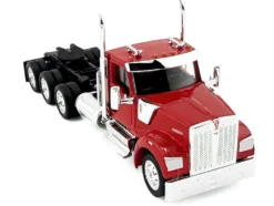 Kenworth W990 3-Axel Day Cab Red 1/87 (HO) Plastic Model Car by HO Logistics