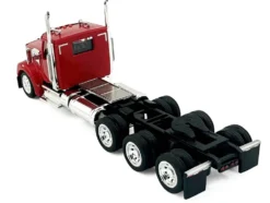 Kenworth W990 3-Axel Day Cab Red 1/87 (HO) Plastic Model Car by HO Logistics
