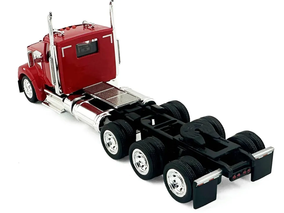 Kenworth W990 3-Axel Day Cab Red 1/87 (HO) Plastic Model Car by HO Logistics
