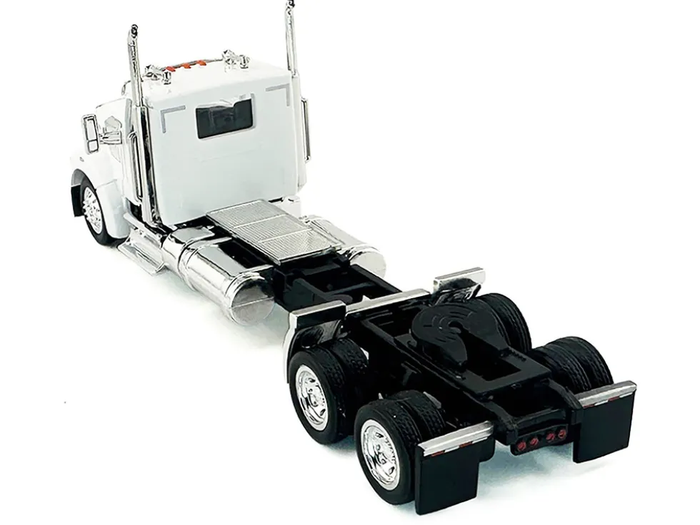 Kenworth W990 2-Axel Day Cab White 1/87 (HO) Plastic Model Car by HO Logistics