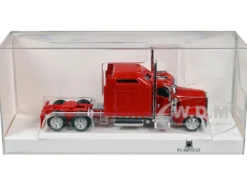 Kenworth W900L Truck Tractor with Sleeper Cab Red 1/87 (HO) Plastic Model Car by HO Logistics