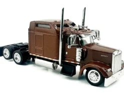 Kenworth W900L Truck Tractor with Sleeper Cab Brown Metallic 1/87 (HO) Plastic Model Car by HO Logistics