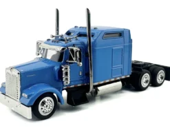 Kenworth W900L Truck Tractor with Sleeper Cab Baby Blue 1/87 (HO) Plastic Model Car by HO Logistics