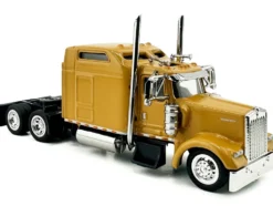 Kenworth W900L Truck Tractor with Sleeper Cab Yellow 1/87 (HO) Plastic Model Car by HO Logistics