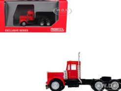 Kenworth W900 Short Day Cab "New Version" Red 1/87 (HO) Plastic Model Car by Promotex