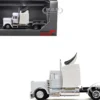 Kenworth W900 Sleeper Cab White 1/87 (HO) Plastic Model Car by Promotex