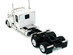 Kenworth W990 with Flat Top Sleeper Cab White 1/87 (HO) Plastic Model Car by HO Logistics